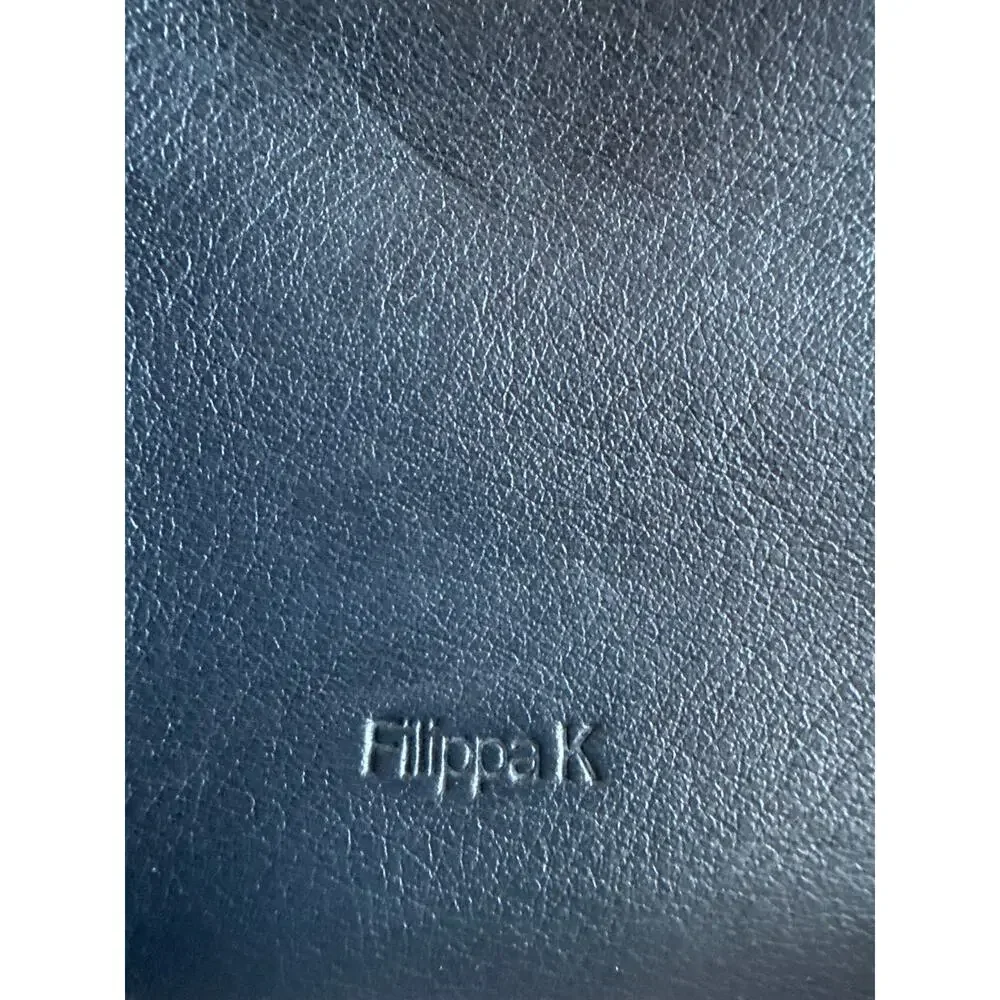 Filippa K Small Crossbody Bag in Black Leather